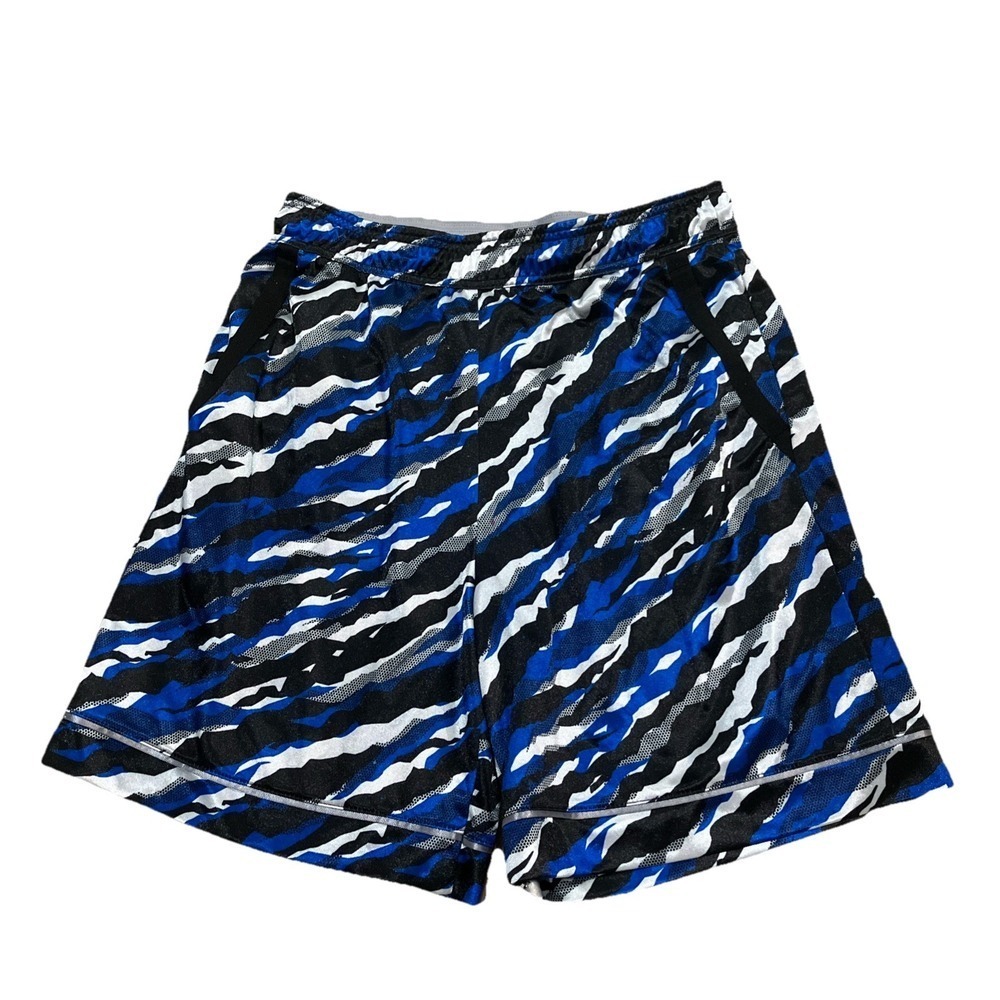 And1 Basketball Shorts Blue Camo M